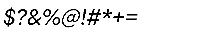 Veniat Italic Font OTHER CHARS