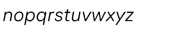 Veniat Light Italic Font LOWERCASE