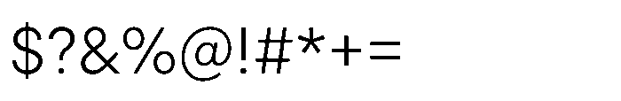 Veniat Light Font OTHER CHARS
