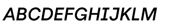 Veniat SemiBold Italic Font UPPERCASE