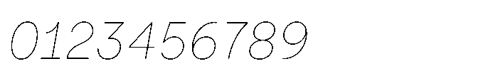 Veniat Thin Italic Font OTHER CHARS