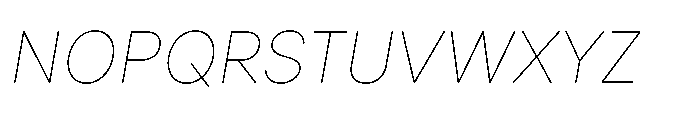 Veniat Thin Italic Font UPPERCASE