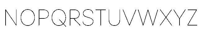 Veniat Thin Font UPPERCASE