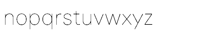 Veniat Thin Font LOWERCASE