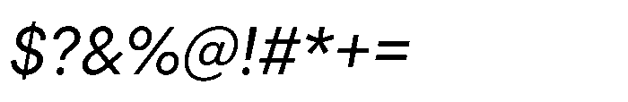Veniat VF Italic Font OTHER CHARS