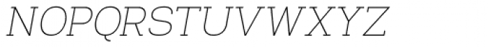 Venice Serif Light Oblique Font UPPERCASE
