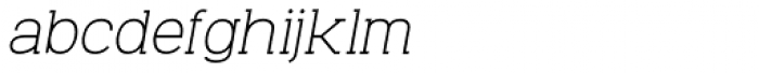 Venice Serif Regular Oblique Font LOWERCASE