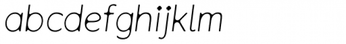 Venkmann Light Italic Font LOWERCASE