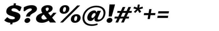 Venlury Black Expanded Italic Font OTHER CHARS