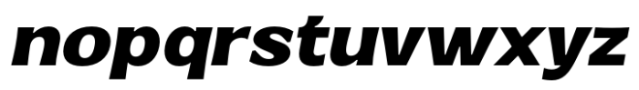 Venlury Black Expanded Italic Font LOWERCASE