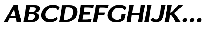 Venlury Bold Expanded Italic Font UPPERCASE