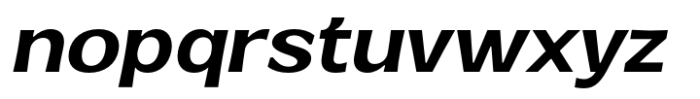 Venlury Bold Expanded Italic Font LOWERCASE