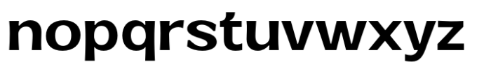 Venlury Bold Expanded Font LOWERCASE
