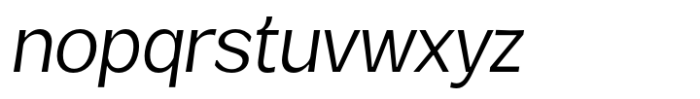 Venlury Condensed Italic Font LOWERCASE