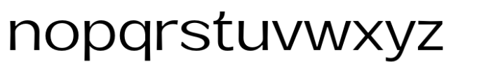 Venlury Expanded Font LOWERCASE