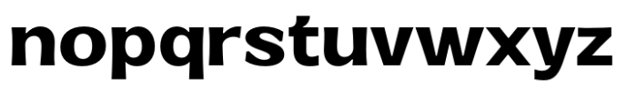 Venlury Extra Bold Expanded Font LOWERCASE
