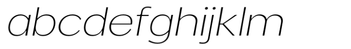 Venlury Extra Light Expanded Italic FONT