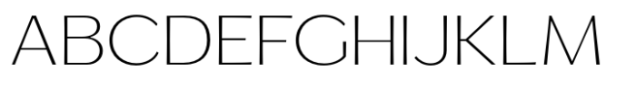Venlury Extra Light Expanded Font UPPERCASE