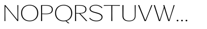 Venlury Extra Light Expanded Font UPPERCASE
