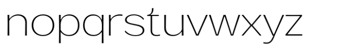 Venlury Extra Light Expanded Font LOWERCASE