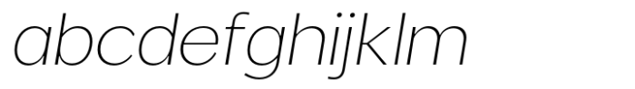 Venlury Extra Light Italic FONT