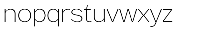 Venlury Extra Light Font LOWERCASE