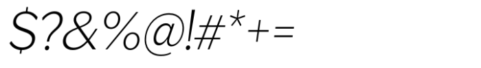 Venlury Light Condensed Italic Font OTHER CHARS