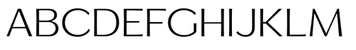 Venlury Light Expanded Font UPPERCASE