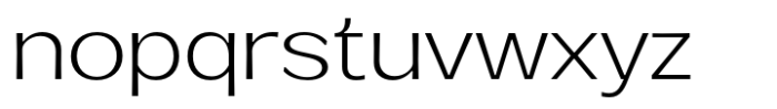 Venlury Light Expanded Font LOWERCASE