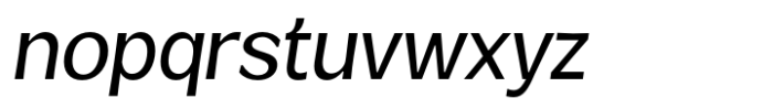 Venlury Medium Condensed Italic Font LOWERCASE