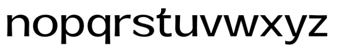Venlury Medium Expanded Font LOWERCASE