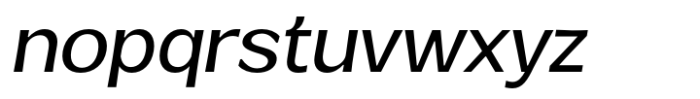 Venlury Medium Italic Font LOWERCASE