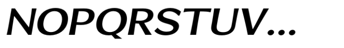 Venlury Semi Bold Expanded Italic Font UPPERCASE