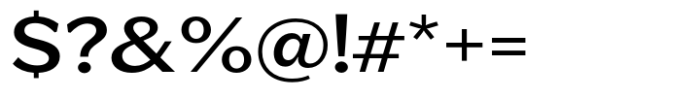 Venlury Semi Bold Expanded Font OTHER CHARS