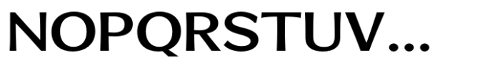 Venlury Semi Bold Expanded Font UPPERCASE