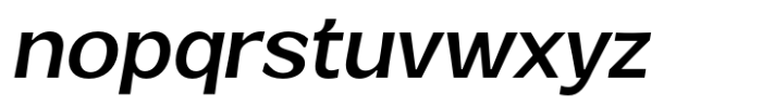 Venlury Semi Bold Italic Font LOWERCASE