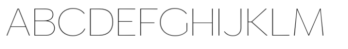 Venlury Thin Expanded Font UPPERCASE