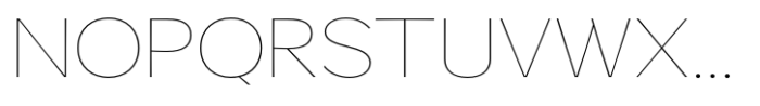 Venlury Thin Expanded Font UPPERCASE