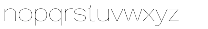 Venlury Thin Expanded Font LOWERCASE