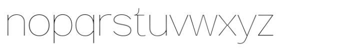 Venlury Thin Font LOWERCASE