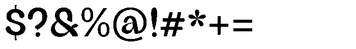 Ventrikel Medium Font OTHER CHARS