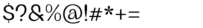 Ventrikel Regular Font OTHER CHARS