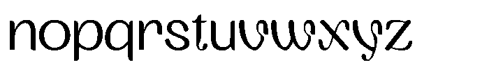 Ventrikel Regular Font LOWERCASE