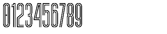 Ventro Inline Font OTHER CHARS