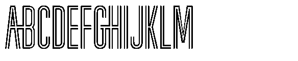 Ventro Inline Font UPPERCASE