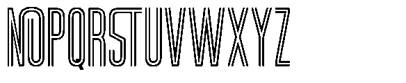 Ventro Inline Font UPPERCASE