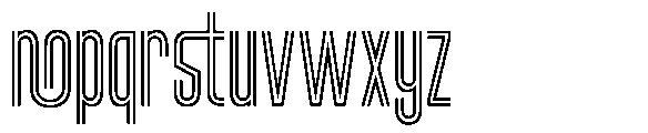Ventro Inline Font LOWERCASE
