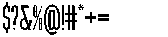 Ventro Regular Font OTHER CHARS