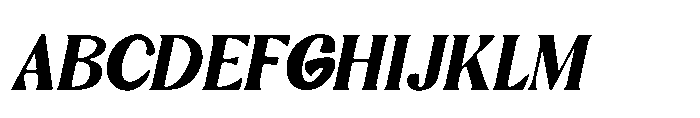 Verada VERADA-Italic Italic Font UPPERCASE