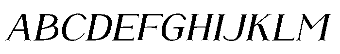 Veralia Italic Font UPPERCASE